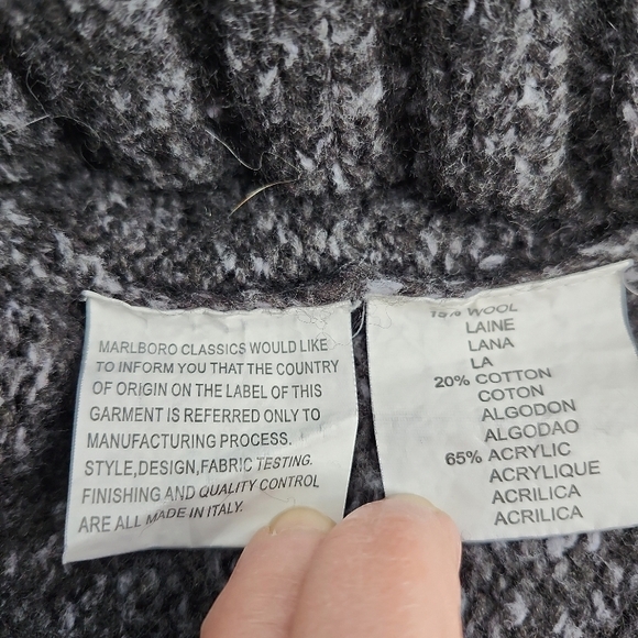 Women's Charcoal Gray Knit Sweater - Picture 5 of 5